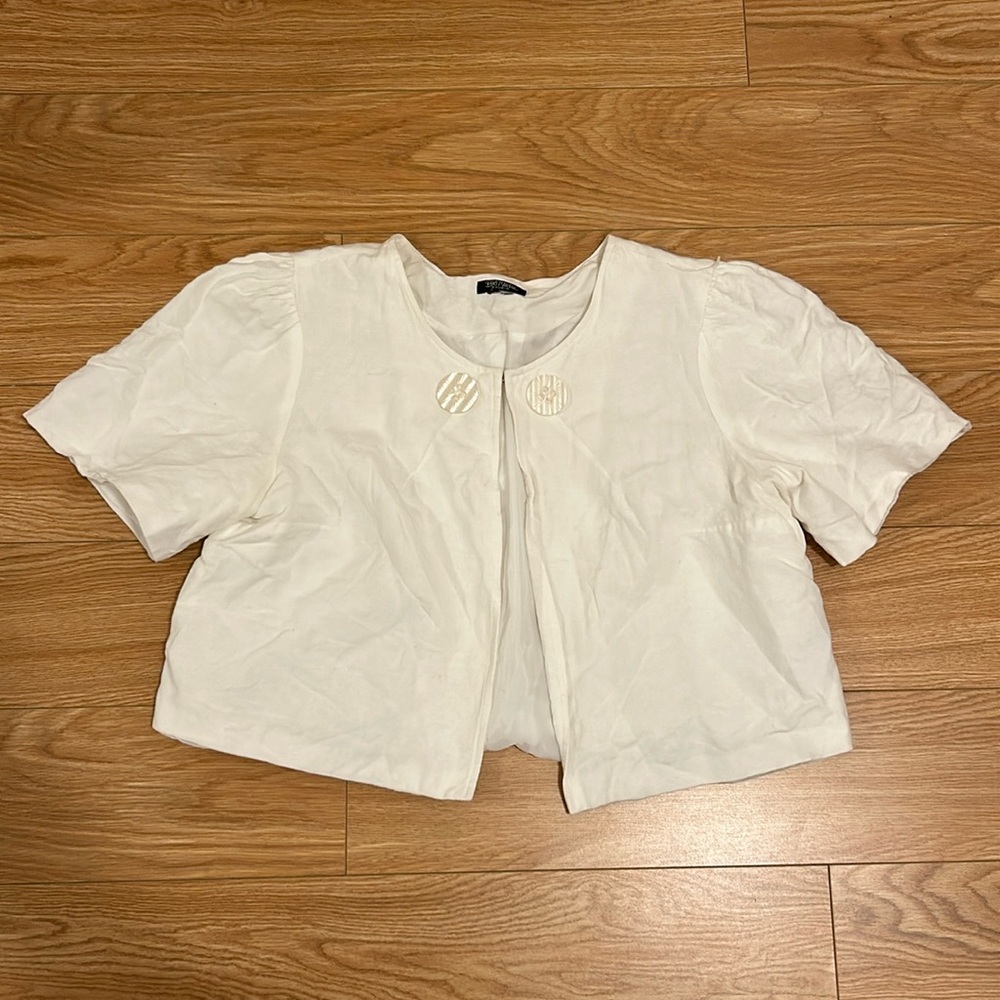 Bob Mackie Cropped Over Shirt